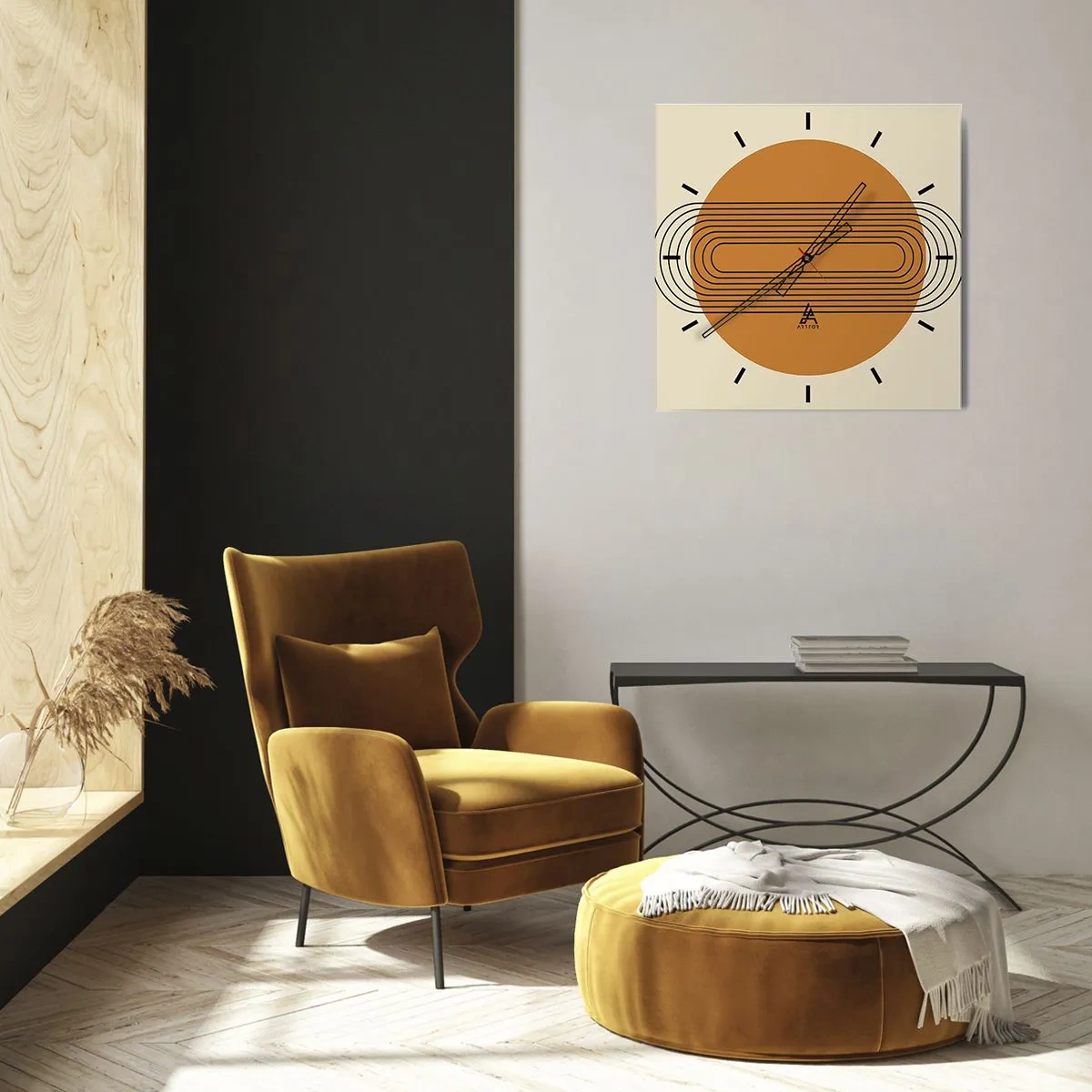 Reloj de pared - Reloj de vidrio - El plan perfecto - 30x30 cm