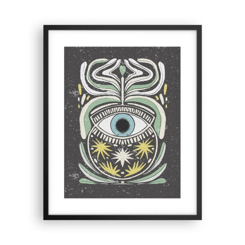 Póster en marco negro - Rituales tribales - 40x50 cm