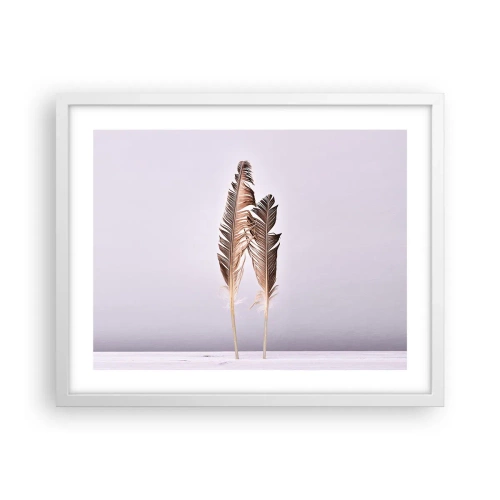 Póster en marco blanco - Contra la nada - 50x40 cm