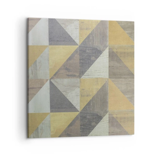 Cuadro sobre lienzo - Impresión de Imagen - El arte de los triángulos - 50x50 cm