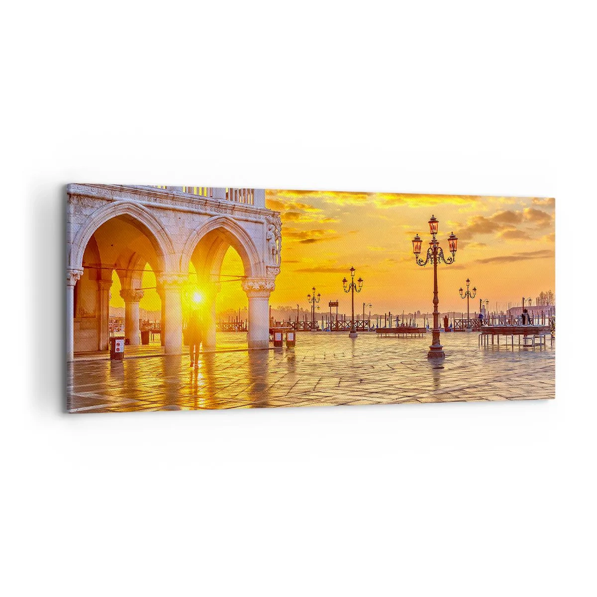 Cuadro sobre lienzo - Impresión de Imagen - ¿Dónde están todos? - 100x40 cm