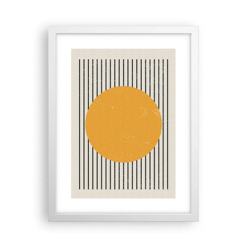 Póster en marco blanco - El poder de la sencillez - 30x40 cm