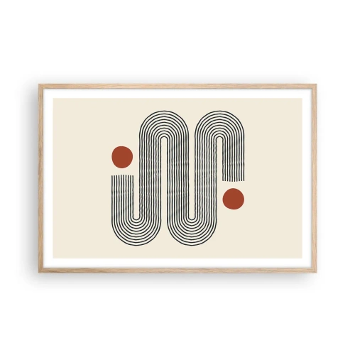 Póster en marco roble claro - De principio a fin - 91x61 cm