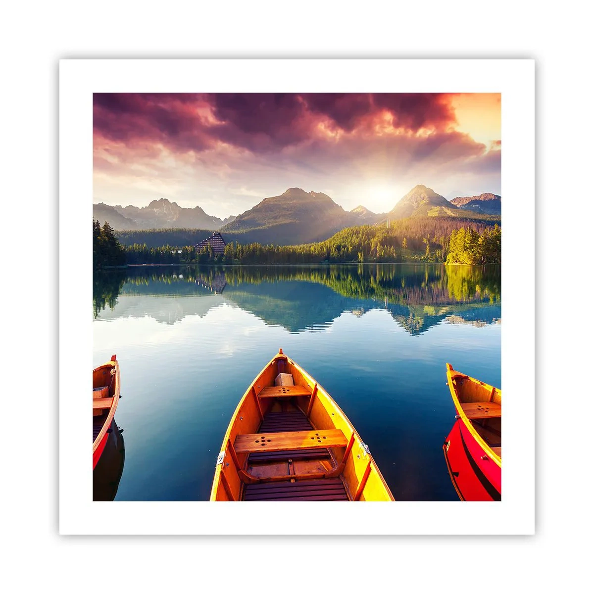 Póster - Frente a la naturaleza - 50x50 cm