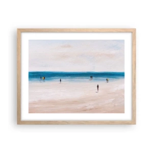 Póster en marco roble claro - Necesidad natural - 50x40 cm