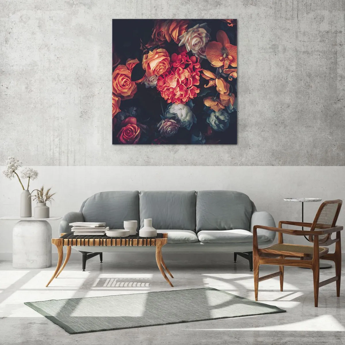 Cuadro sobre vidrio - Impresiones sobre Vidrio - Como los maestros holandeses - 40x40 cm