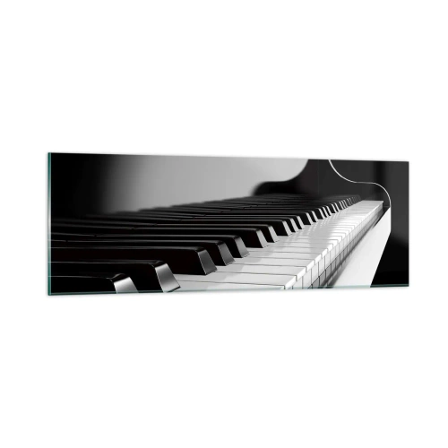 Cuadro sobre vidrio - Impresiones sobre Vidrio - Armonía musical - 90x30 cm