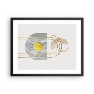 Póster en marco negro - Brillo y resplandor - 50x40 cm