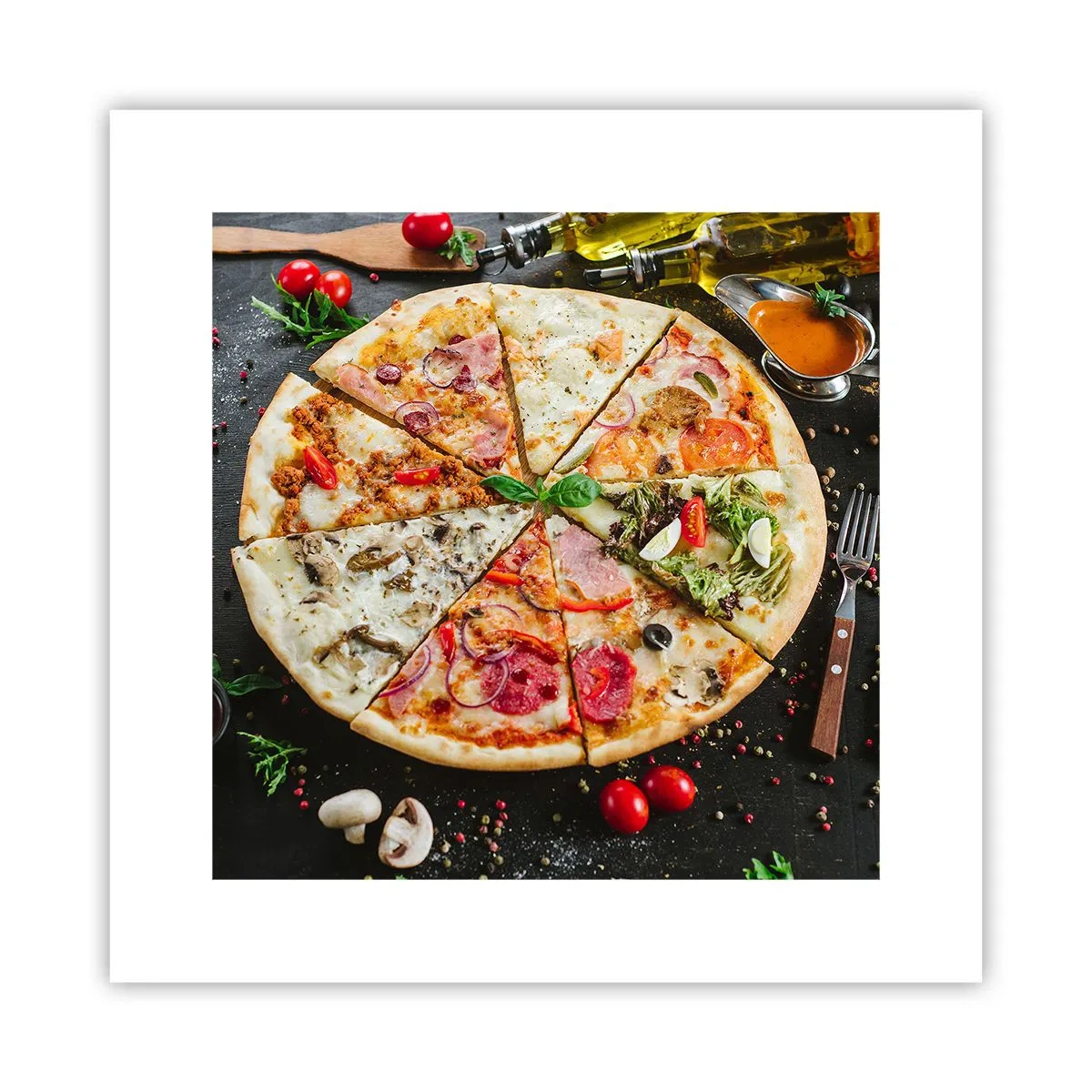 Póster - Una gama de gustos - 30x30 cm