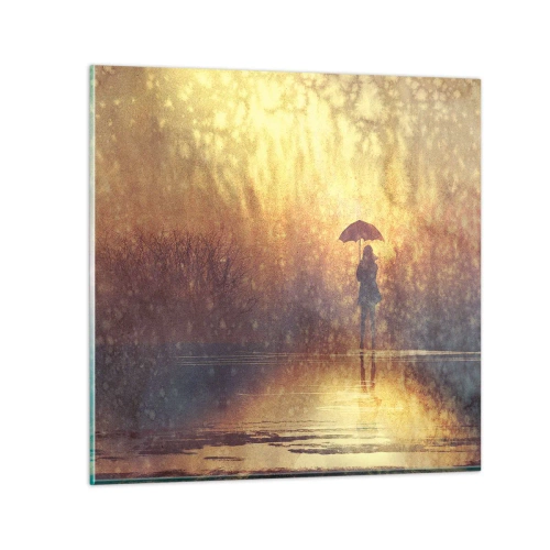 Cuadro sobre vidrio - Impresiones sobre Vidrio - Siento que alguien me mira - 30x30 cm