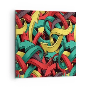 Cuadro sobre lienzo - Impresión de Imagen - ¿Qué camino tomar? - 60x60 cm