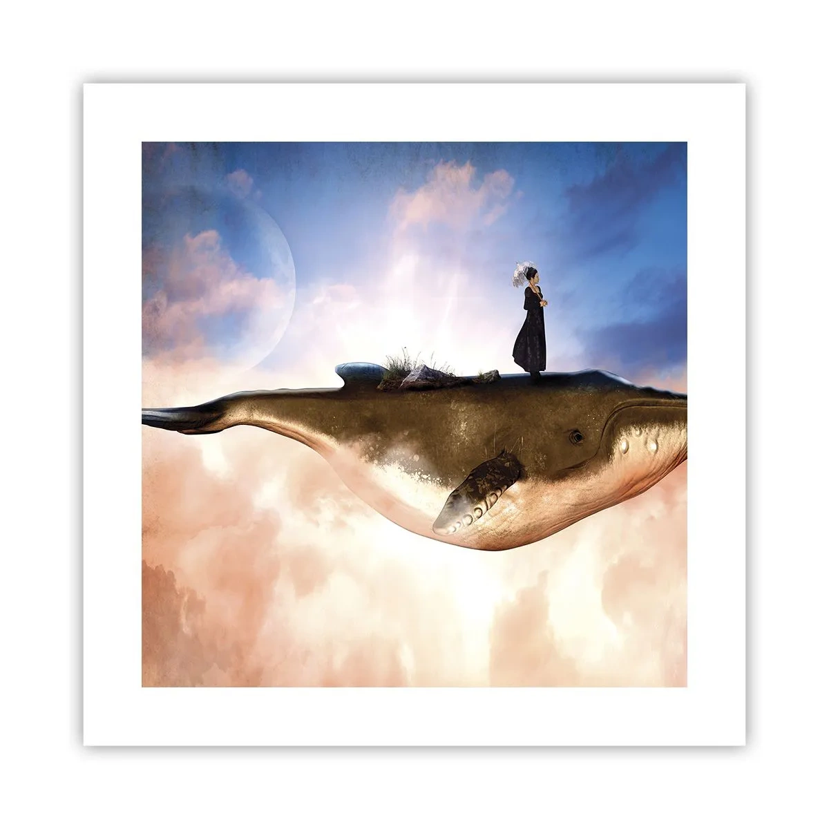 Póster - Un viaje surrealista - 40x40 cm