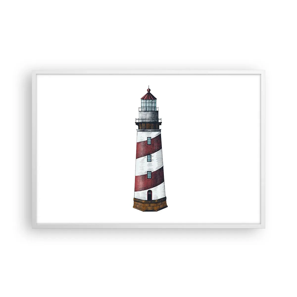 Póster en marco blanco - Siempre en guardia - 91x61 cm