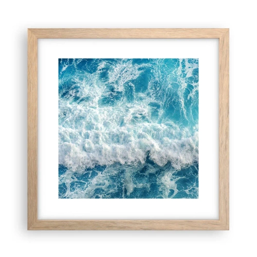 Póster en marco roble claro - Alegre y con mucho brío - 30x30 cm