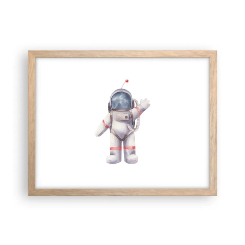 Póster en marco roble claro - Esto es todo por ahora - 40x30 cm