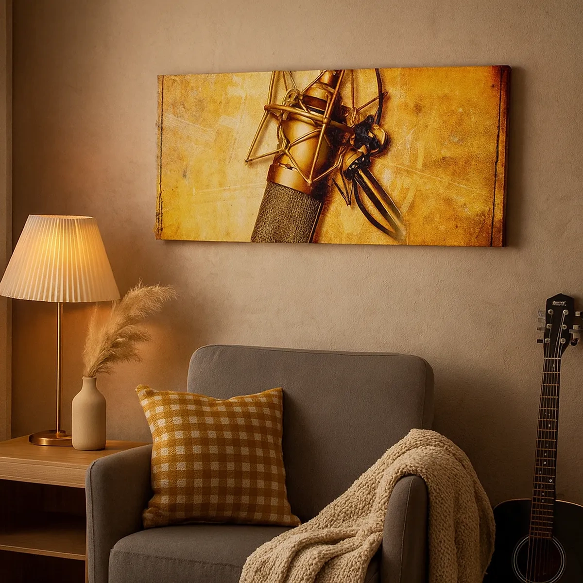 Cuadro sobre lienzo - Impresión de Imagen - Los años dorados de la radio - 30x30 cm