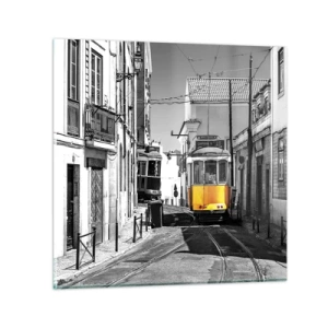 Cuadro sobre vidrio - Impresiones sobre Vidrio - Espíritu de Lisboa - 30x30 cm