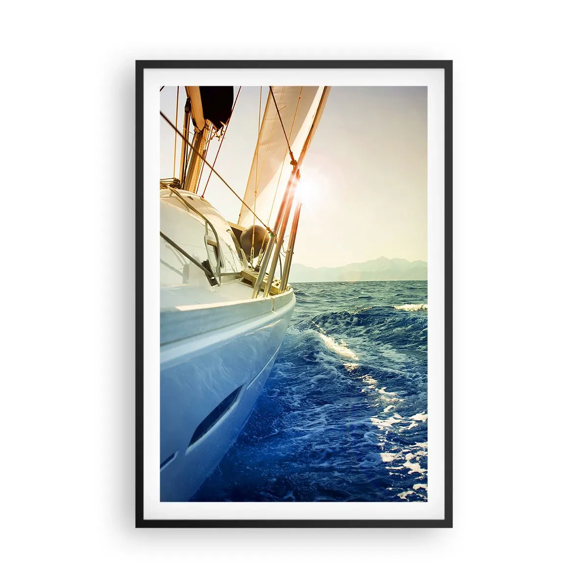 Póster en marco negro - Para una aventura - 61x91 cm
