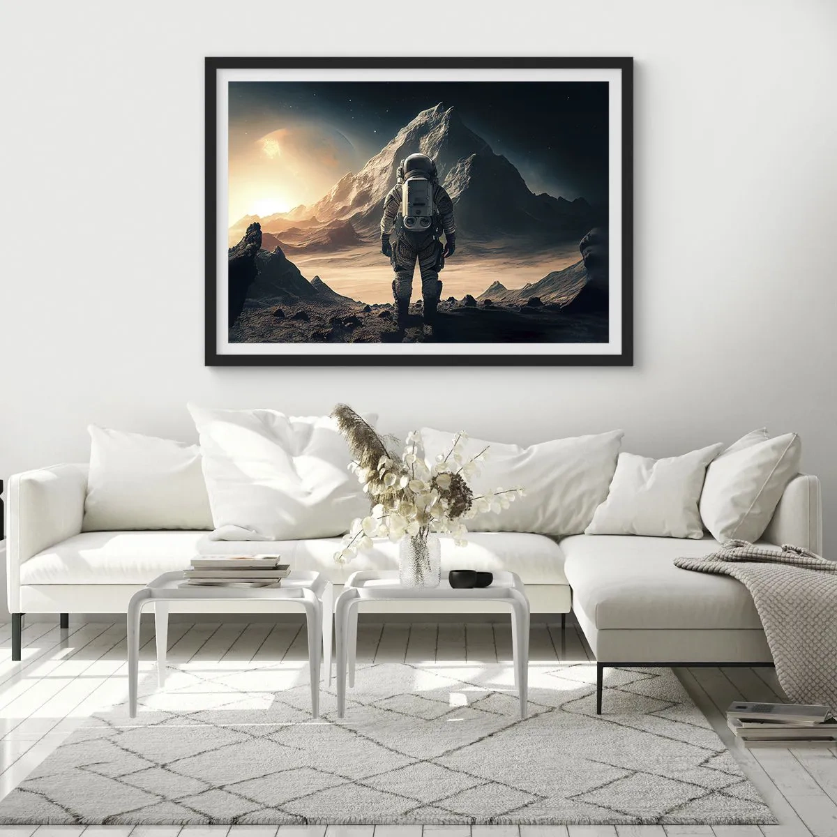 Póster en marco negro - Un nuevo reto - 70x50 cm