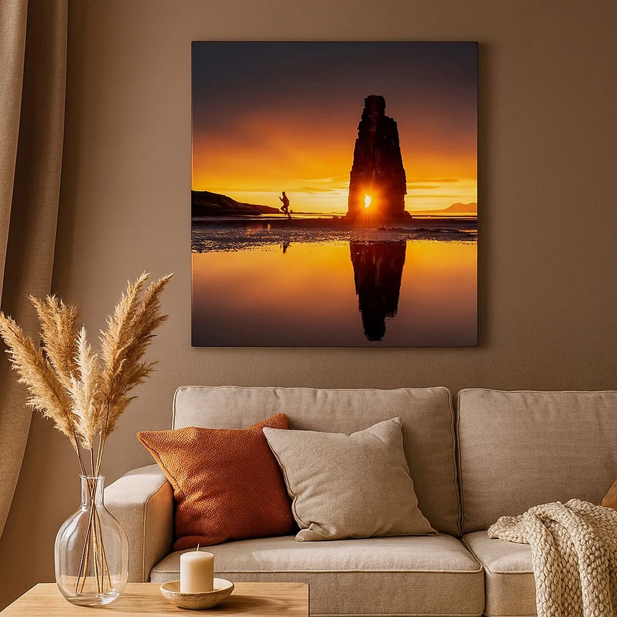 Cuadro sobre lienzo - Impresión de Imagen - Solo tú y la naturaleza - 30x30 cm