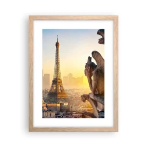 Póster en marco roble claro - Ha cambiado tanto la ciudad... - 30x40 cm