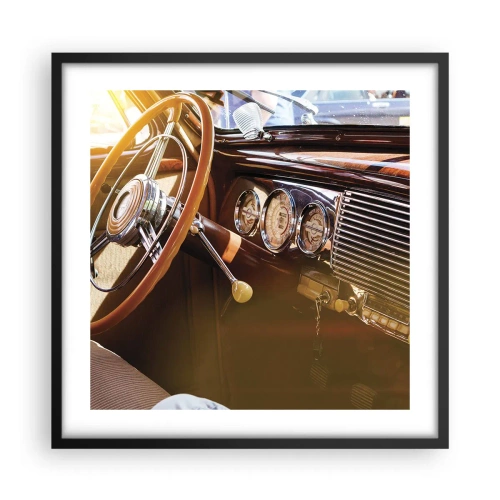 Póster en marco negro - Un soplo de lujo del pasado - 50x50 cm