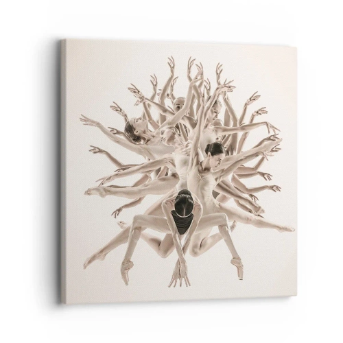 Cuadro sobre lienzo - Impresión de Imagen - Floreciendo en la danza - 30x30 cm
