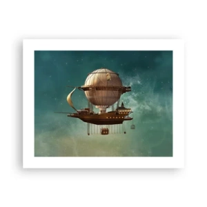 Póster - Julio Verne saluda - 50x40 cm