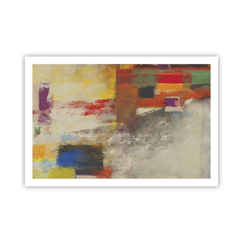 Póster - Geometría de color - 91x61 cm