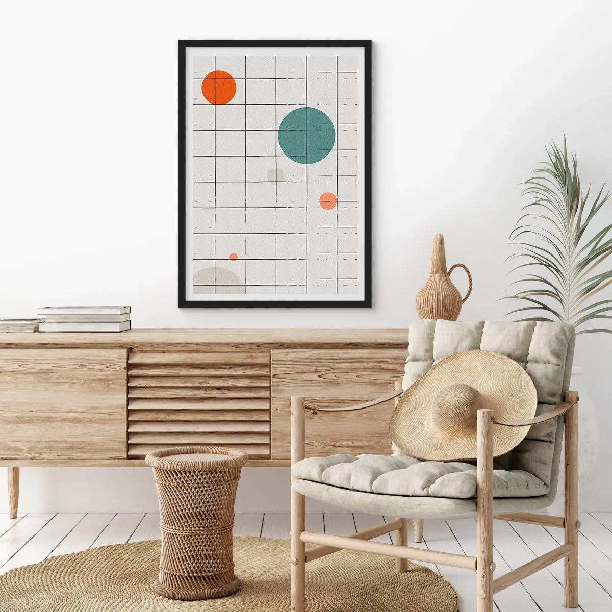 Póster en marco negro - Atrapados. ¿Nosotros o ellos? - 30x40 cm