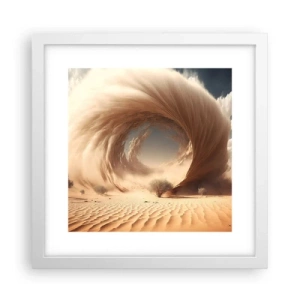 Póster en marco blanco - Portal abierto - 30x30 cm