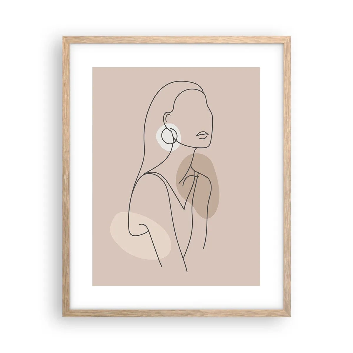 Póster en marco roble claro - Un icono de la inocencia - 40x50 cm