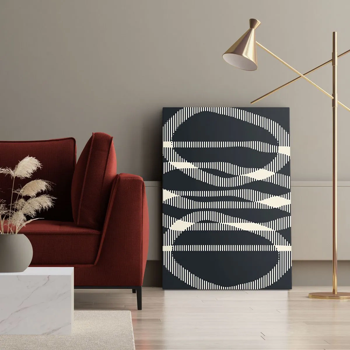 Cuadro sobre lienzo - Impresión de Imagen - Un intento de romper la oscuridad - 55x100 cm