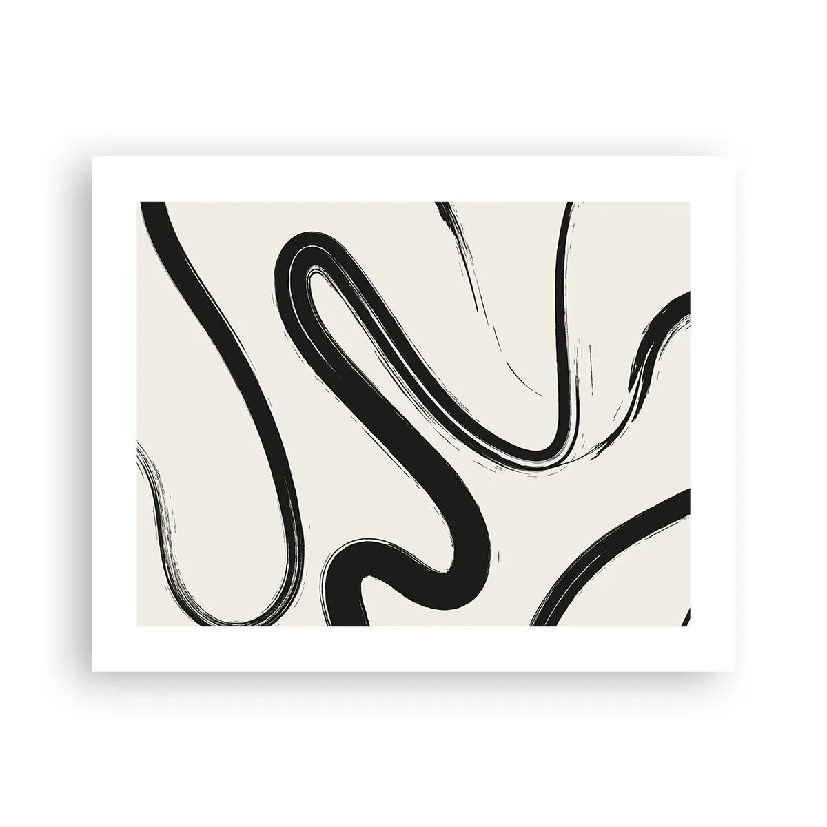 Póster - Fantasía en blanco y negro - 50x40 cm