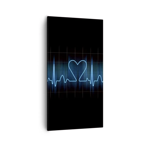Cuadro sobre lienzo - Impresión de Imagen - El ritmo del corazón - 55x100 cm