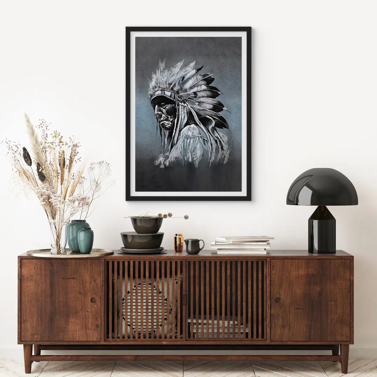 Póster en marco negro - Regreso a las raíces - 61x91 cm