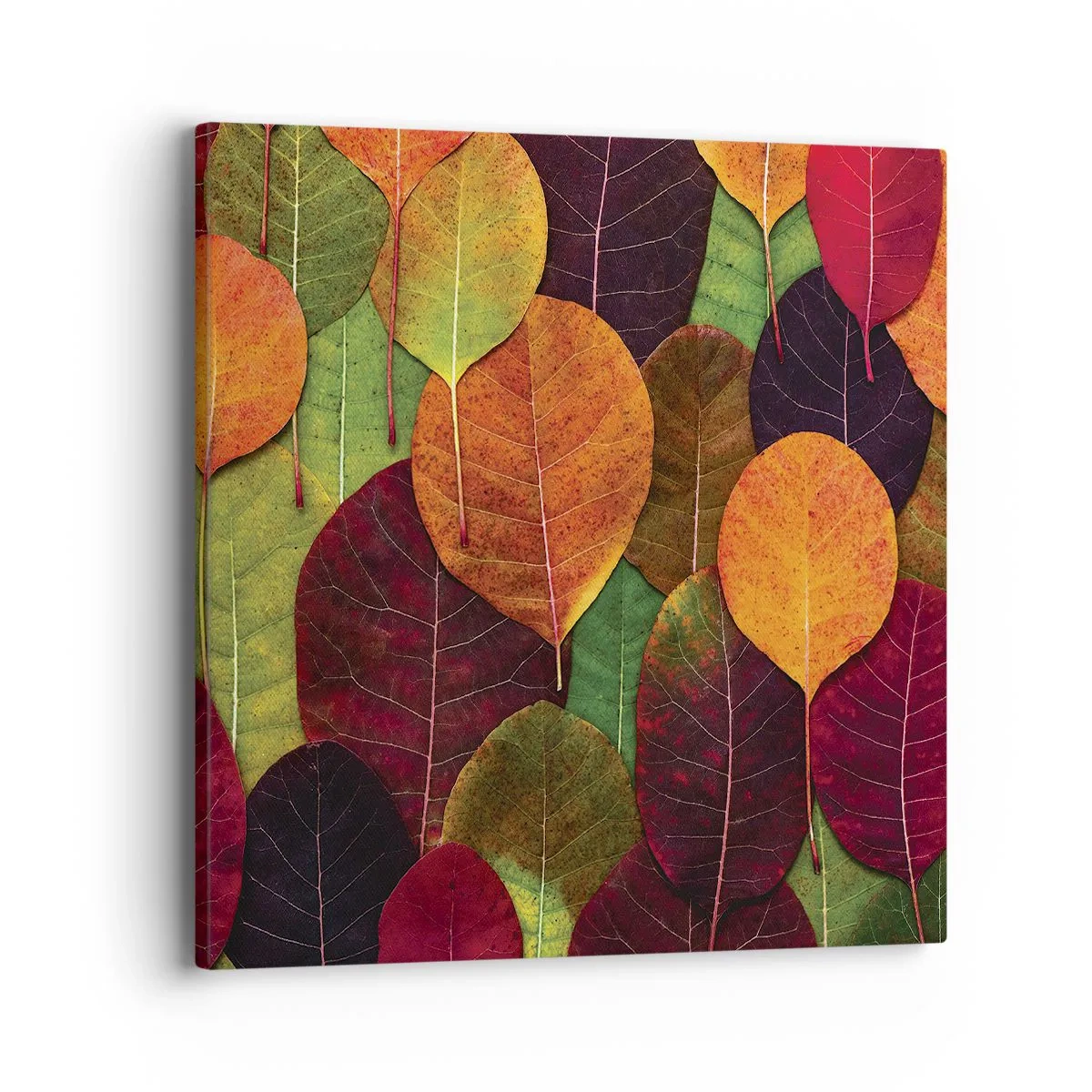 Cuadro sobre lienzo - Impresión de Imagen - Mosaico de otoño - 40x40 cm