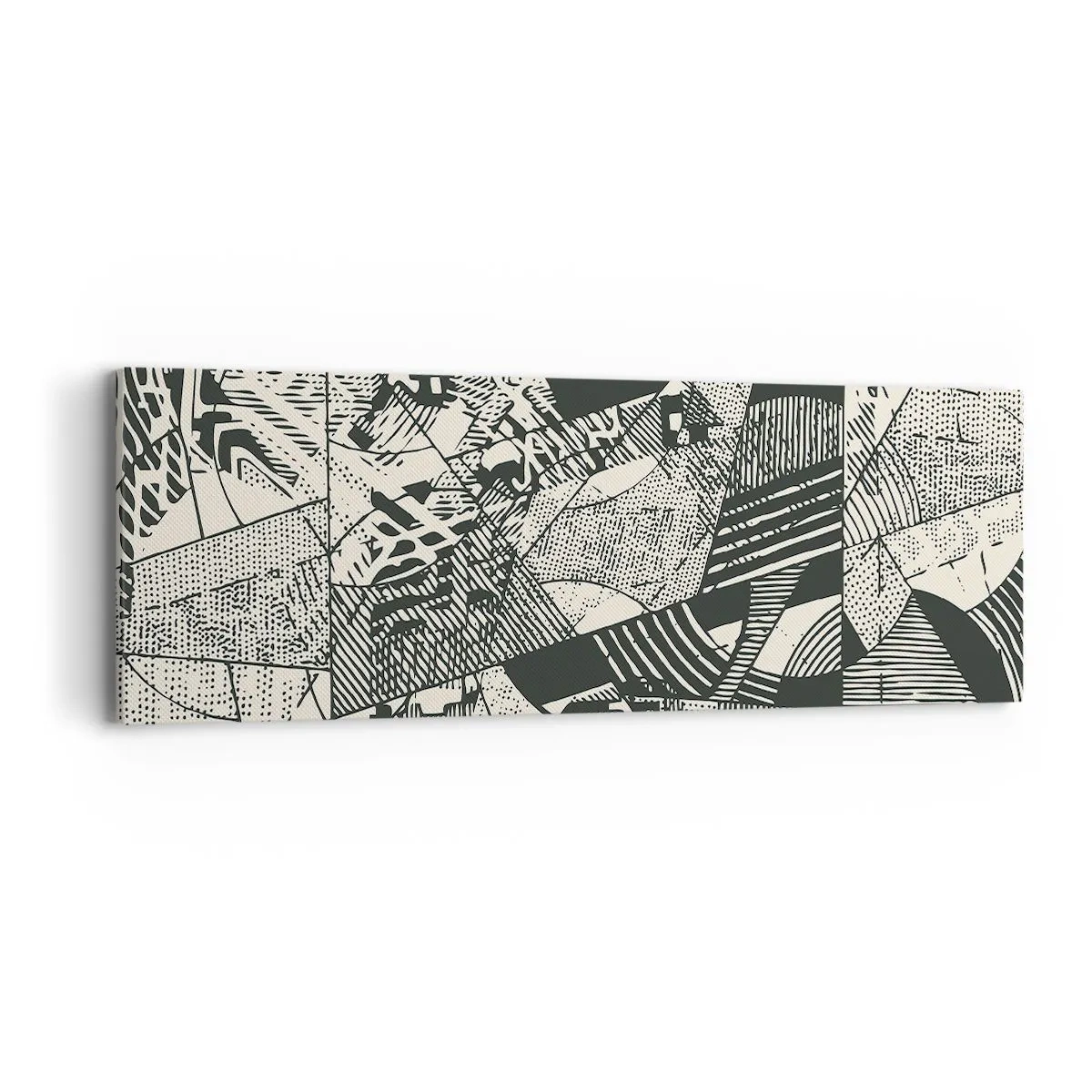 Cuadro sobre lienzo - Impresión de Imagen - La dinámica del presente - 90x30 cm