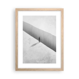 Póster en marco roble claro - Sin un destino claro - 30x40 cm