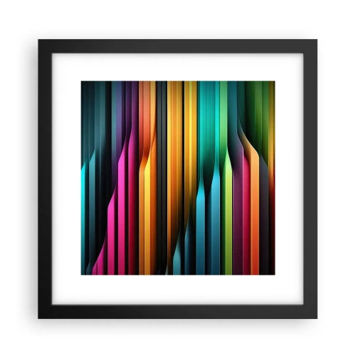 Póster en marco negro - Órgano luminoso - 30x30 cm