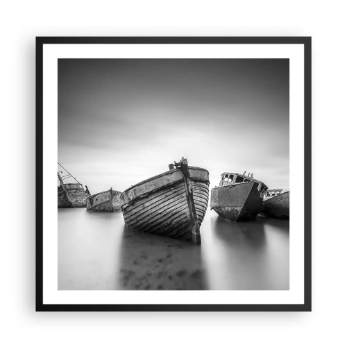 Póster en marco negro - Ahora solo quedan los recuerdos... - 60x60 cm