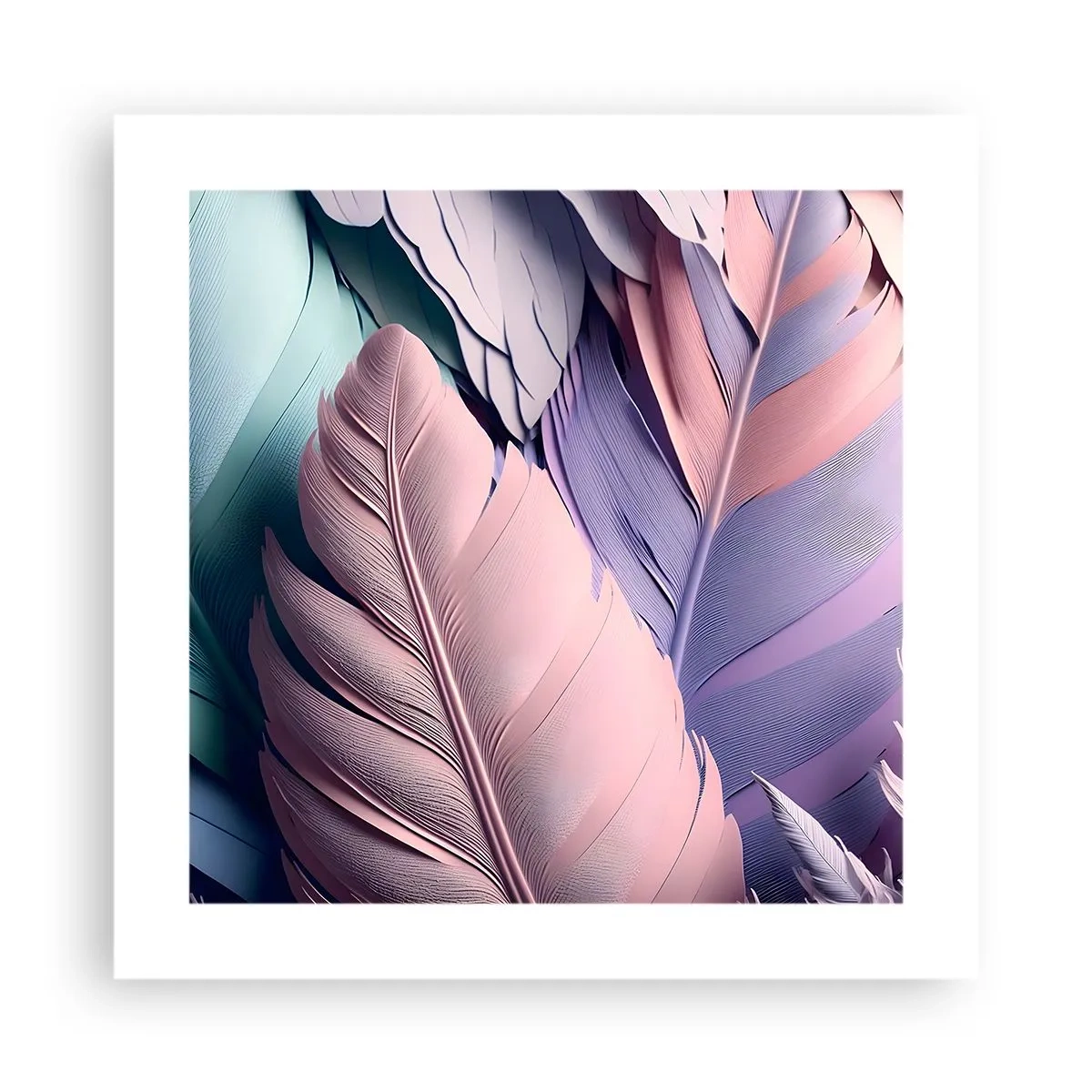 Póster - Pájaro chic - 40x40 cm