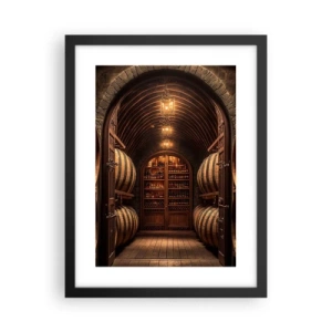Póster en marco negro - Sótano atmosférico - 30x40 cm