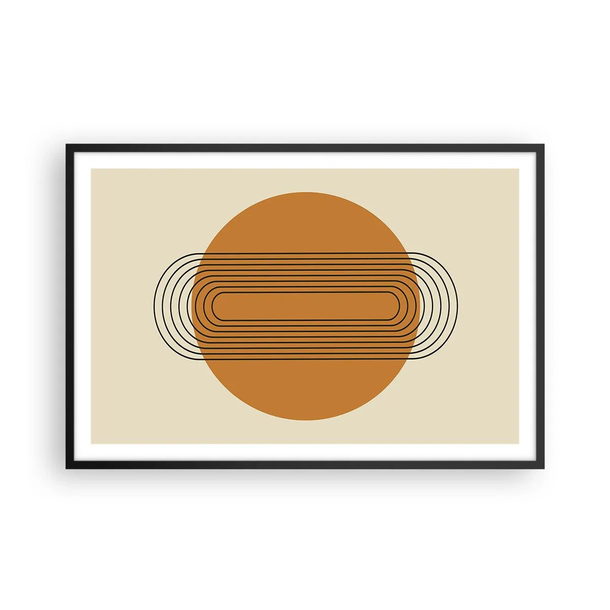 Póster en marco negro - El plan perfecto - 91x61 cm