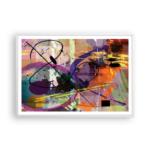 Póster en marco blanco - Siempre hay más de un camino - 100x70 cm