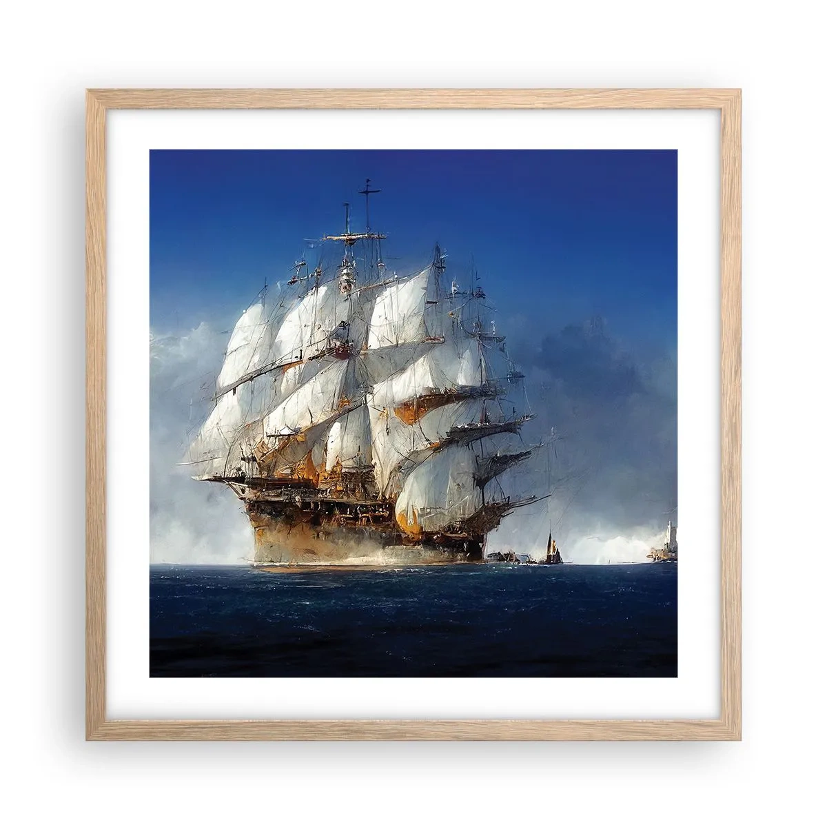 Póster en marco roble claro - La gran gloria - 50x50 cm