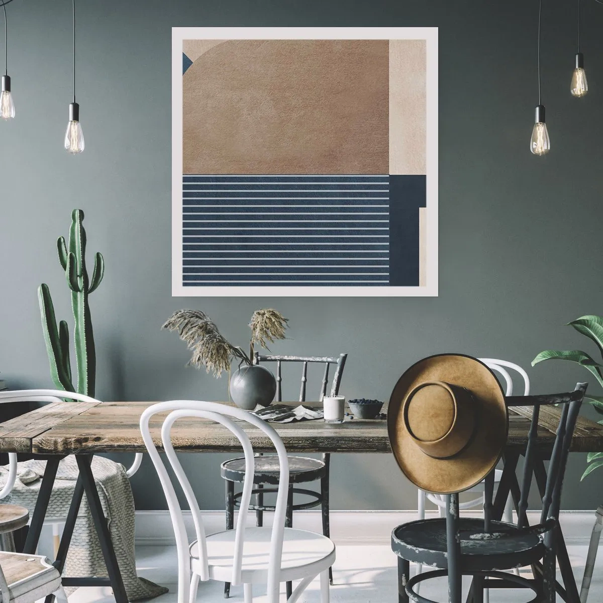 Póster - Composición de sencillez y redondez - 40x40 cm