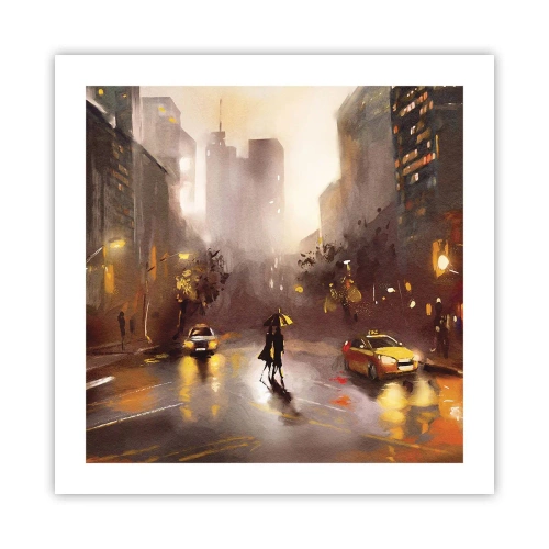 Póster - En las luces de Nueva York - 50x50 cm