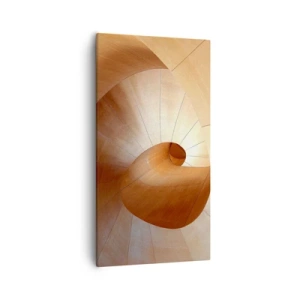 Cuadro sobre lienzo - Impresión de Imagen - Serpentina arquitectónica - 55x100 cm