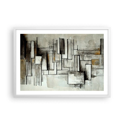 Póster en marco blanco - El poder de la sencillez - 70x50 cm